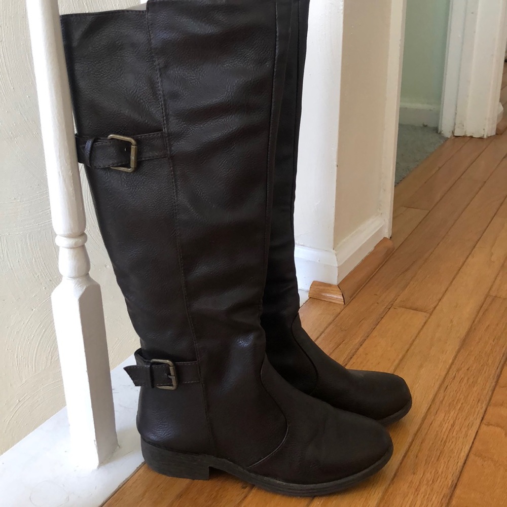 Dark Brown Riding Boots